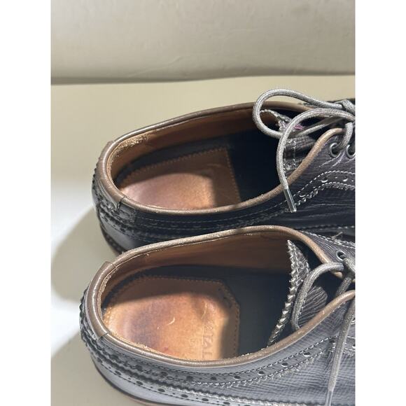 Aquatalia‎ Mens Leather Dress Shoes Black Laced Size 8 Waterproof Made in Italy main image 6